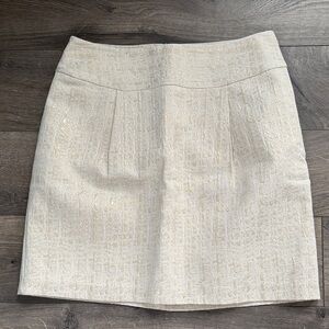 Merona Cream Textured Mini Skirt